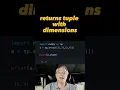 Finding dimensions of Numpy arrays
