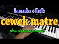 CEWEK MATRE [KARAOKE] JHON ELYAMAN SARAGIH