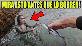 Alimentó a una SIRENA y hizo algo que no se esperaba SIRENAS REALES | Laguna Negra