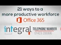 21 Ways To Increase Staff Employee Productivity with Office 365