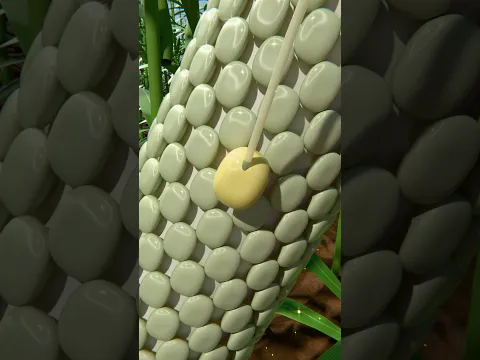 Cómo se forma un grano de maíz #agricultura
