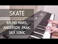 Skate - Bruno Mars, Anderson .Paak, Silk Sonic (Piano Lyrics Cover) + Sheet Music