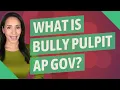 What is bully pulpit AP Gov
