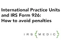 Avoiding IRS Form 926 Penalties