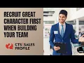 The Best Research Proves That We Recruit Character First