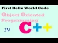 Writing the code to print hello world in console