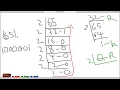 11th CS Ch 2 Decimal to Binary Number conversion explained in tamil