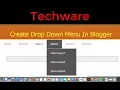 Create Drop Down Menu In Blogspot Bangla