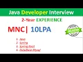 Java developer interview First round