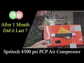 Spritech 4500 PSI PCP Air Compressor 1 Month Daily Use Test and Review