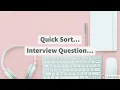 Quicksort algorithm
