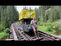 Exploring 100 Miles of Abandoned Railroad Camping Fishing