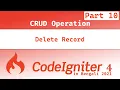 Delete Record Part 10 CodeIgniter4