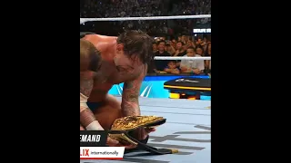 سي ام بانك يهزم غونثر ويحقق لقب العالم Summerslam2025 Wwe Raw Smackdown Wrestling Shorts 