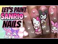 Let s Paint Hello Kitty and Friends Nails Easy Step by Step using NAILZBYDEV products