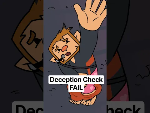 Never has a deception check failed THIS hard.