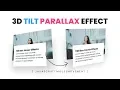Javascript Mousemove 3D Parallax Tilt Effect using Vanilla tilt js 3D Tilt Hover Effects