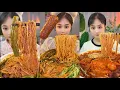 Download Lagu Mukbang#part 176:Eat Spicy🔥noodles🍜   with Rice noodle 🍜 Soup meatball 🧆#mukbang #cook #yummy