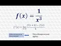 Derivative of 3 from first principles