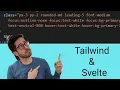 Adding TailwindCSS to a Sapper Svelte App