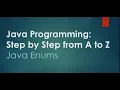 Enums example Java Programming Step by Step from A to Z