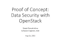Data Security with OpenStack