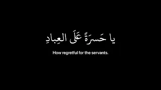   يا حسرة  على العباد   كروما قران شاشه سوداء  القارئ شريف مصطفى دندنها