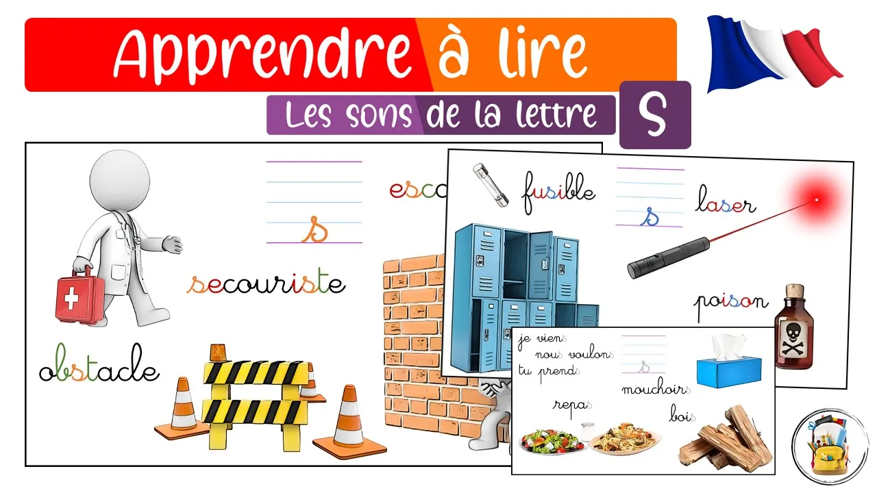 Apprendre Les Sons De La Lettre S - Prononciation De La Lettre S - La Lettre S En Français En Image