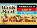Download Lagu BANK SOAL AKIDAH AKHLAK KELAS 4   KALIMAH THOYYIBAH