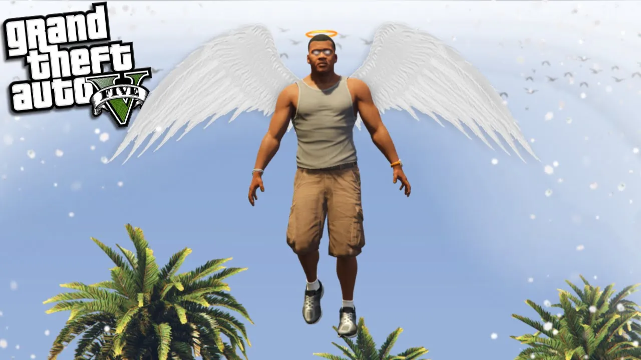 FRANKLIN goes to HEAVEN (GTA 5 Mods)