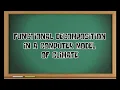 FUNCTIONAL DECOMPOSITION