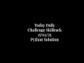 Skillrack Daily Test Today Solution Python - 25