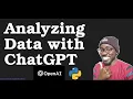 Analysing Data with ChatGPT Data Analysis and ML
