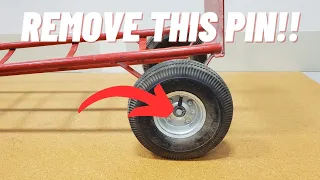 Handtruck tire replacement DIY guide