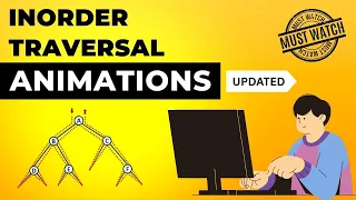 Inorder Traversal in Binary Tree Animations Data Structure Visual How