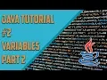 The basics of Java Variables Part 2 Java tutorial