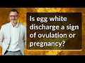 Is egg white discharge a sign of ovulation or pregnancy
