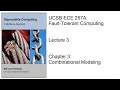 Lecture 3 UCSB ECE 257A Fault-Tolerant Computing Chapter 3 Combinational Modeling