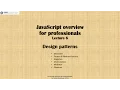 JavaScript lecture 6 Design patterns russian language