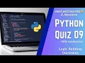 Python Quiz 09 max with key abs and Recursion Explained for Beginners Logic Building Questions