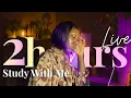 LIVE 2 HOUR COZY STUDY WITH ME Pomodoro Fire Sounds for Deep Focus Work and Study