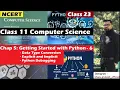 5 6 Getting Started with Python NCERT CBSE Computer Class 11 Type Conversion Explicit Implicit