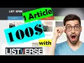 How To Earn 100 Per Article You Write With Listverse