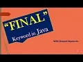 FINAL Keyword in Java FINAL Variable in Java CORE JAVA Hindi