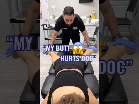 Lower back pain making it hard to sit? Get adjusted, you’ll thank me later #chiropractic #asmr