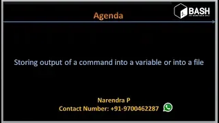 Complete Shell Scripting How to store output of a command into a variable or into a file