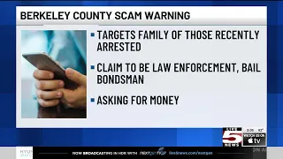 Deputies warn of scam targeting would-be victims in Berkeley County