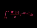 Monster Integral of Lambert W Function