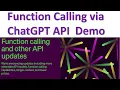 OpenAI Function Calling via ChatGPT API Python Tutorial for Developers
