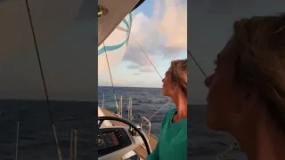 Morning Routine 2,000 NM from Land [on a sailboat] #shorts